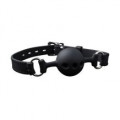 Fetish Store Ball Gag With Rubber Strap Deluxe Zwart