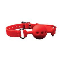 Fetish Store Ball Gag With Rubber Strap Deluxe Rood