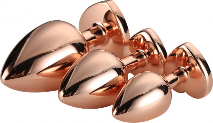 Gleaming Love Rose Gold plug Set