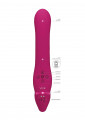 Vive, Ai, dual vibrating and air wave Strapless strap-on, roze