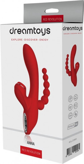 Dreamtoys Anna Tripple Vibrator Rood
