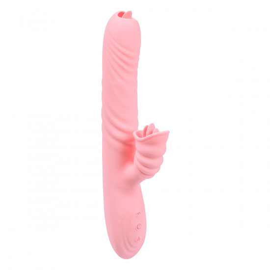 Angelia Thrusting Rabbit Vibrator Lichtroze