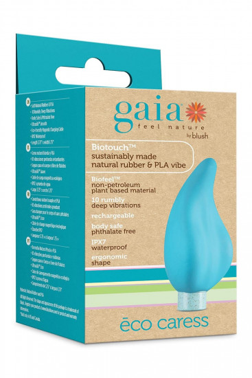 Gaia Eco Carress Aqua Massage Vibrator Blauw