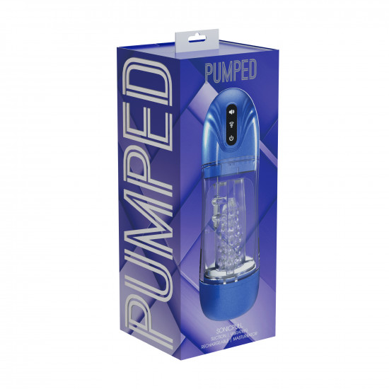 Pumped Sonicpull Masturbator Pump Blauw