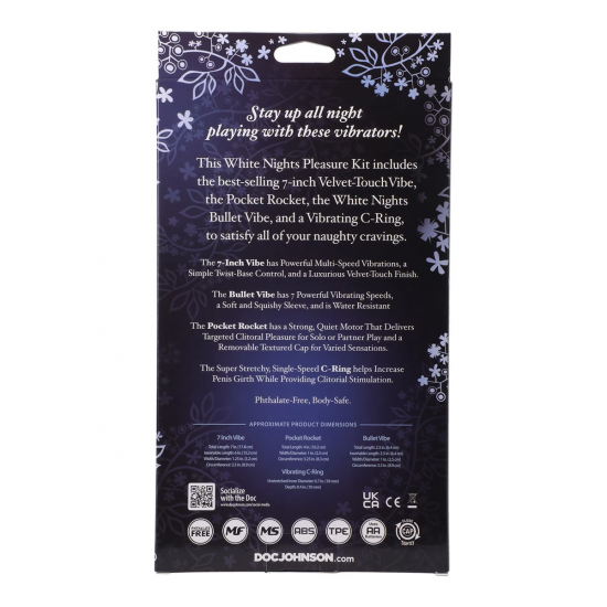 Doc Johnson White Nights Pleasure Kit Koppels Wit