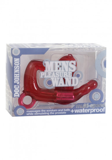 Doc Johnson Mens Pleasure P-Spot Vibrator Rood