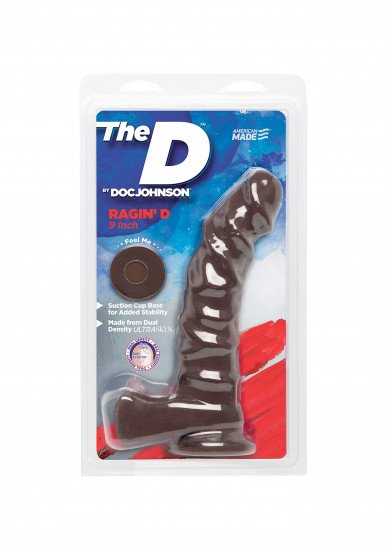 Doc Johnson The Ragin D 9 Inch Dildo Bruin