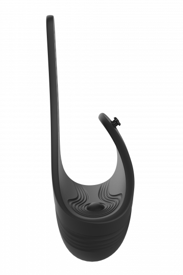 Ramrod Adjustable Vibrerende Cockring Met Afstandbediening Zwart