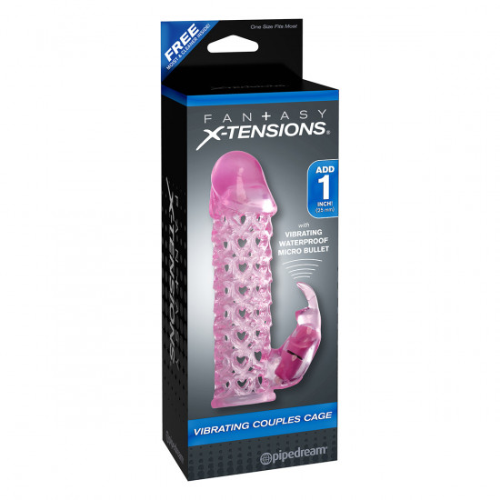 Fantasy X-tensions Vibrating Couples Cage Roze