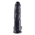 King Cock 10 Inch Cock with Balls Dildo Zwart