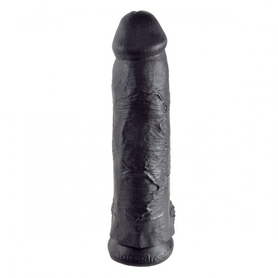 King Cock 12 Inch Cock with Balls Dildo Zwart