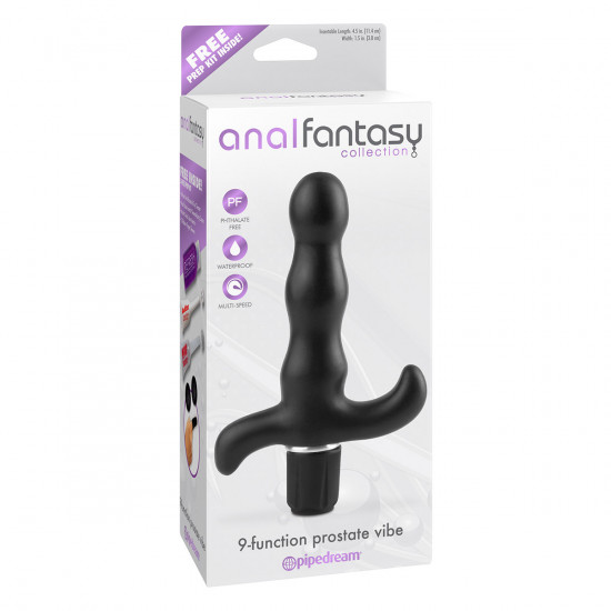 Anal Fantasy 9-Function Prostate Vibrator Zwart