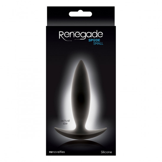 Renegade Spades Butt Plug Zwart Small