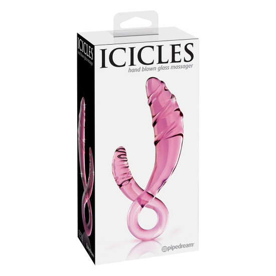 Icicles No. 30 Glazen Dildo Roze
