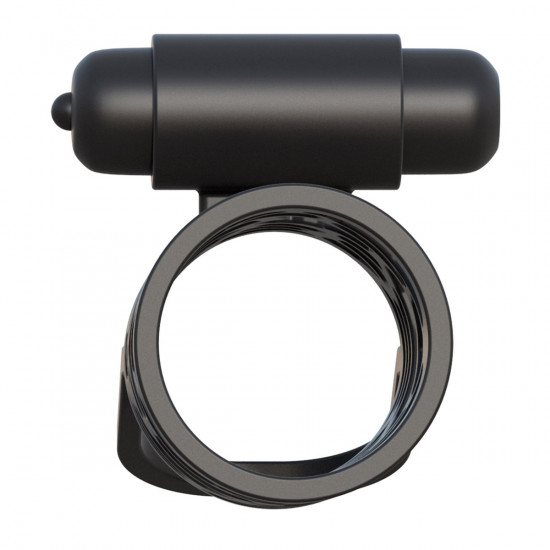 C-Ringz Thick Dick Silicone Vibrating Cage Sleeve Zwart