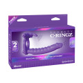 C-Ringz Silicone Double Penetrator rabbit Cockring paars