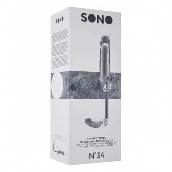 Sono Stretchy Penis Extension & Plug No. 34 Transparant