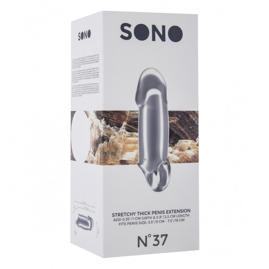 Sono Stretchy Thick Penis Extension No. 37 Transparant