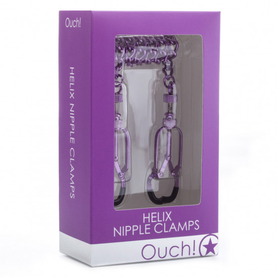 Ouch! Helix Nipple Clamps Paars