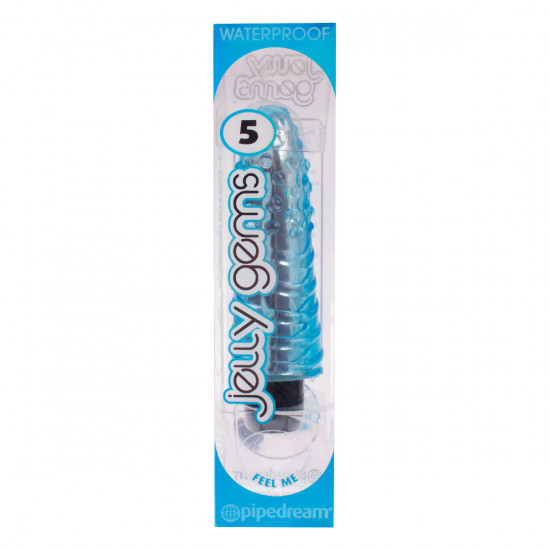 Jelly Gems 5 Vibrator Blauw