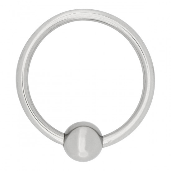 Steel Acorn Ring 32 MM Zilver