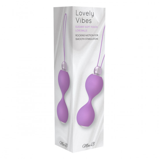 Lovely Vibes Elegant Soft Touch Love Balls Paars