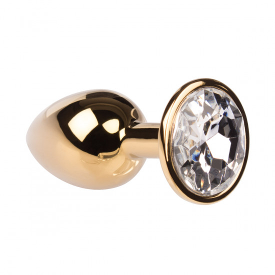 Plug It Strass Buttplug Small Goud/Zilver