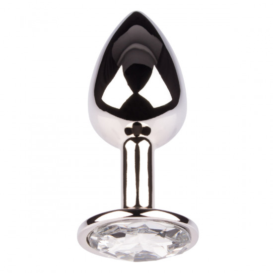 Plug It Strass Buttplug Small Zilver