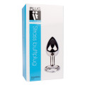 Plug It Strass Buttplug Small Zilver