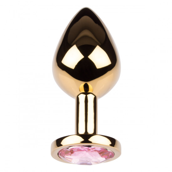 Plug It Strass Buttplug Medium Goud/Roze