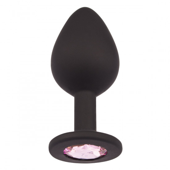 Plug It Strass Buttplug Medium Zwart/Roze