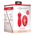 Elegance Purity Vibrerend Eitje + Stimulator Rood