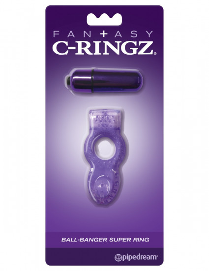 C-Ringz Ball-Banger Super Ring Cockring Paars