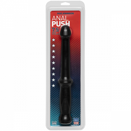 Doc Johnson Anal Push 7.5 Inch Plus Handle Zwart