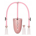 Automatic Rechargeable Clitoral & Nipple Pump Set - L - Pink