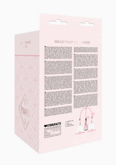 Breast Pump Set Large - Rose Gold