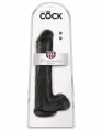 King Cock 13 Inch Cock with Balls Dildo Zwart