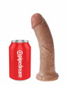 King Cock 8 Inch Dildo Licht Bruin