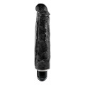 King Cock 7 Inch Vibrating Stiffy Zwart