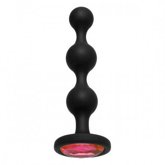Doc Johnson Booty Bling Buttplug Zwart met Roze
