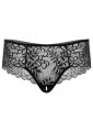 Daring Intimates Ella Crotchless Slip Zwart L/XL