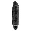 King Cock 6 Inch Vibrating Stiffy Zwart