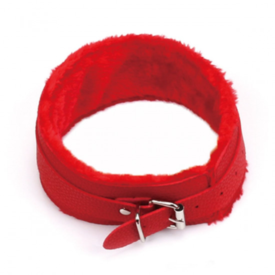 Fetish Store Halsband & Riem Rood