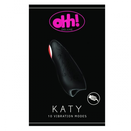 Ohh! Deluxe Katy Vibrerende Masturbator Zwart