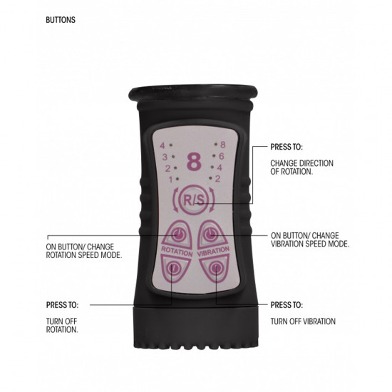 Shots Toys Rotating Dolphin Vibrator Zwart