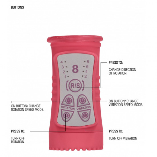 Shots Toys Rotating Beetle Vibrator Roze