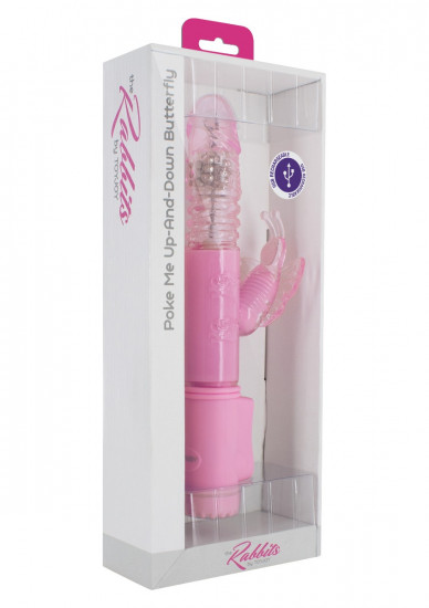 ToyJoy Poke Me Up-And-Down Butterfly Vibrator Roze