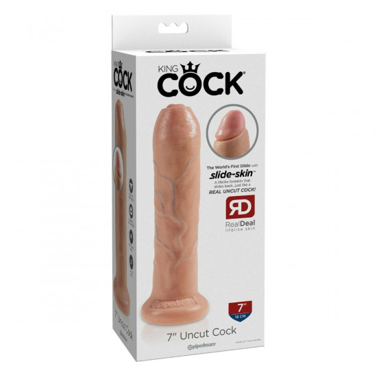 King Cock 7 Inch Uncut Cock Dildo Blank